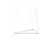Z-Bar LED 15.9 inch Matte White Pendant Ceiling Light, Triangle